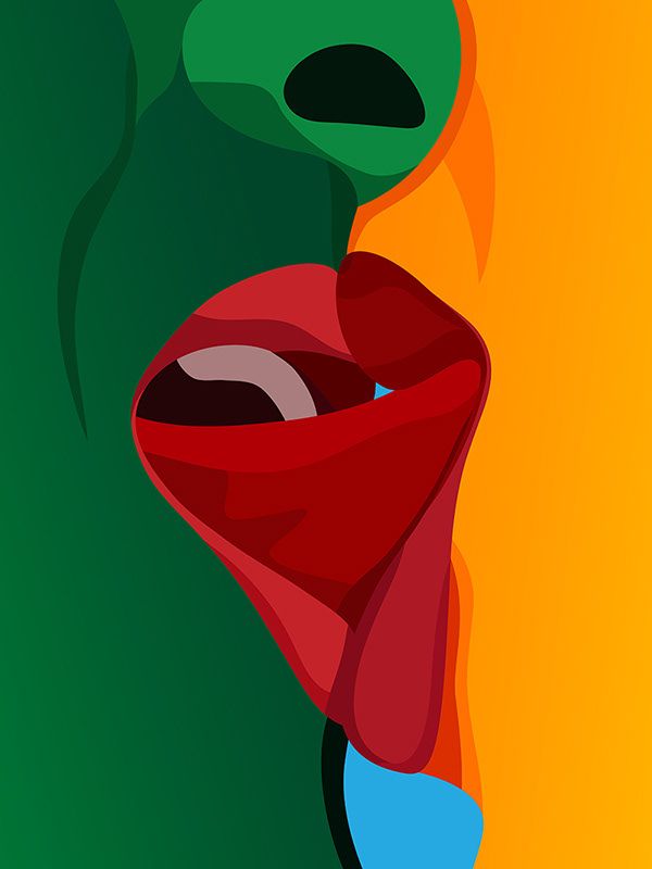 Abstract Mouth Art