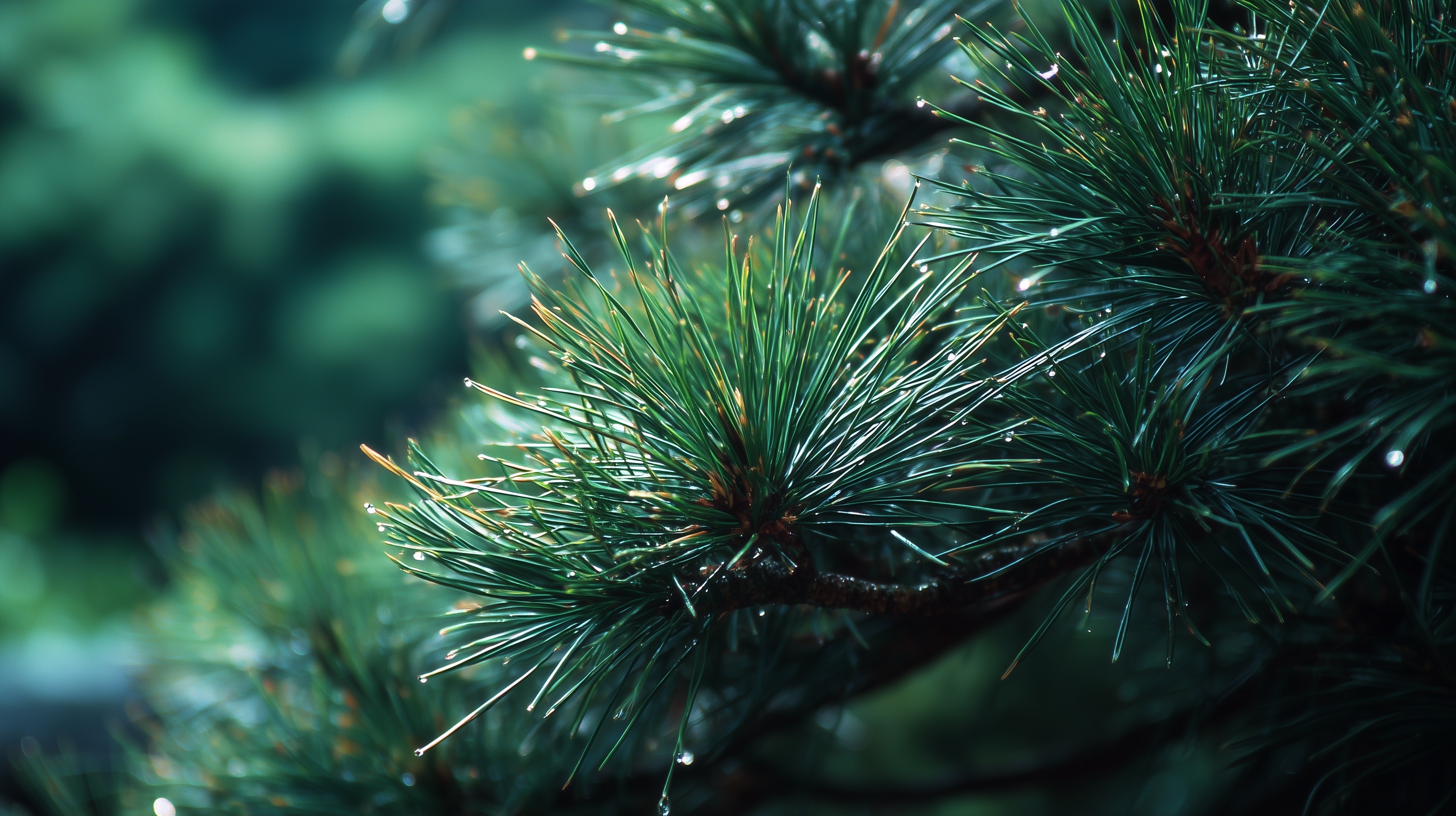 Glistening Pine Needles