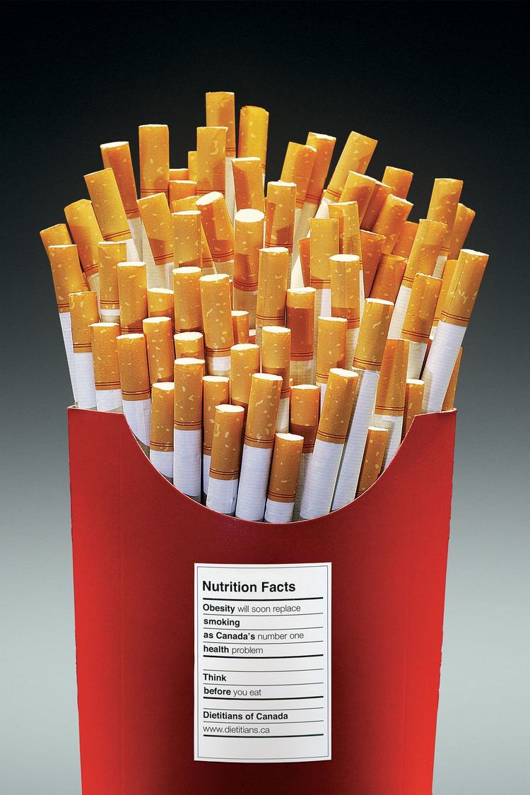 Cigarettes in a Fast Food Box