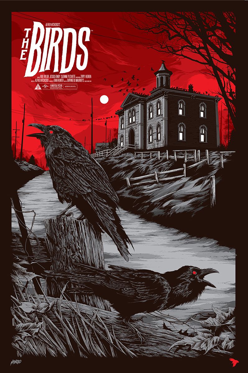 Dark Haunted House with Ravens