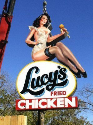 Lucy's Fried Chicken Sign