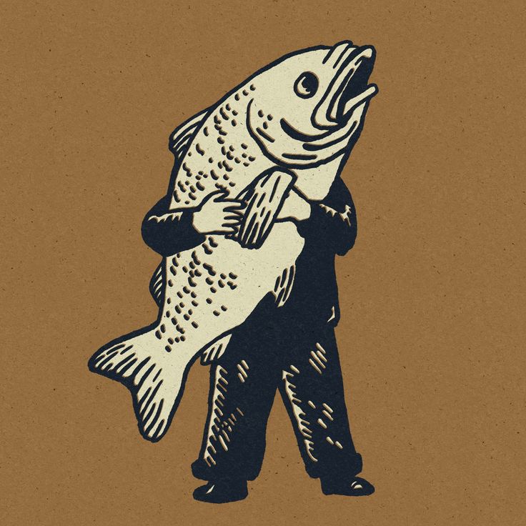 Man Carrying Giant Fish