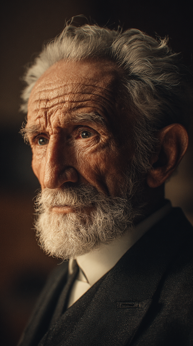 Elderly Gentleman with Gray Beard