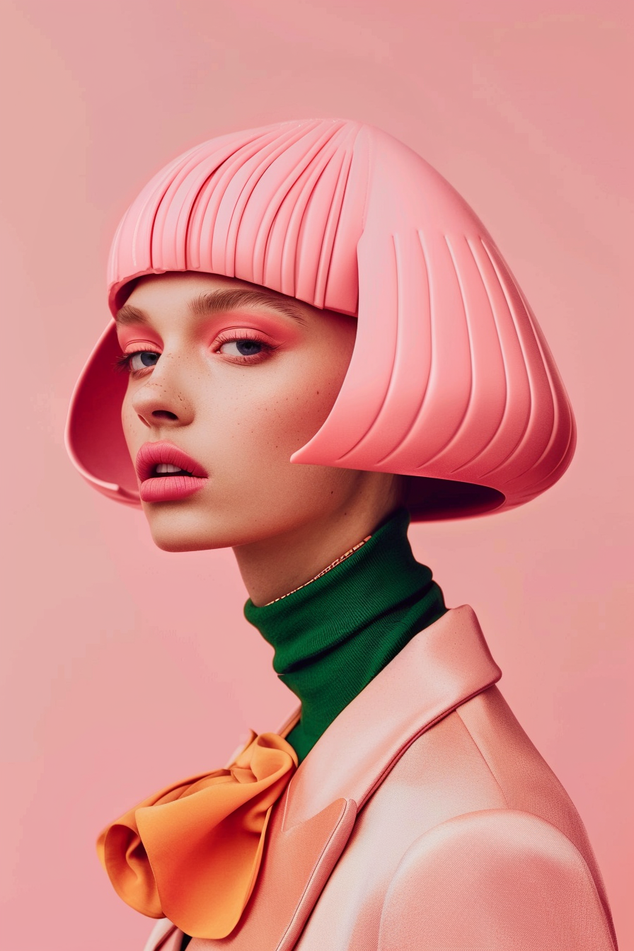 Futuristic Pink Hat
