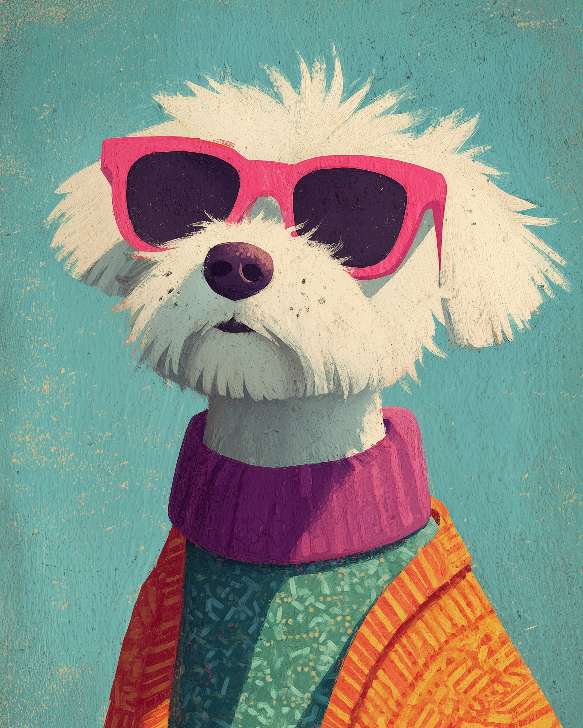 Cool Dog in Sunglasses