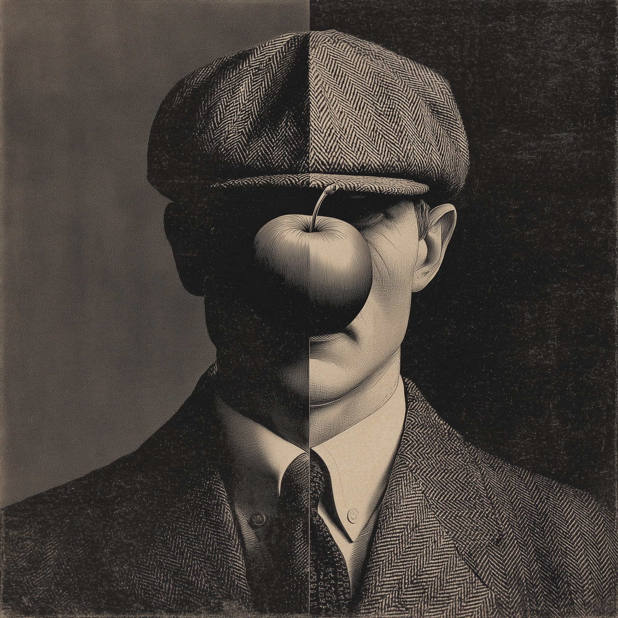 Man with Apple Nose