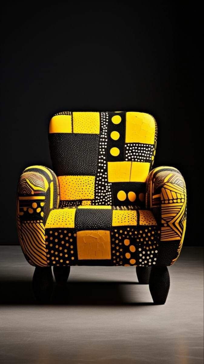Abstract Patchwork Chair