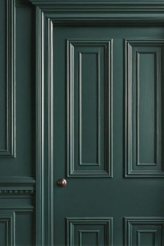 Elegant Dark Green Door