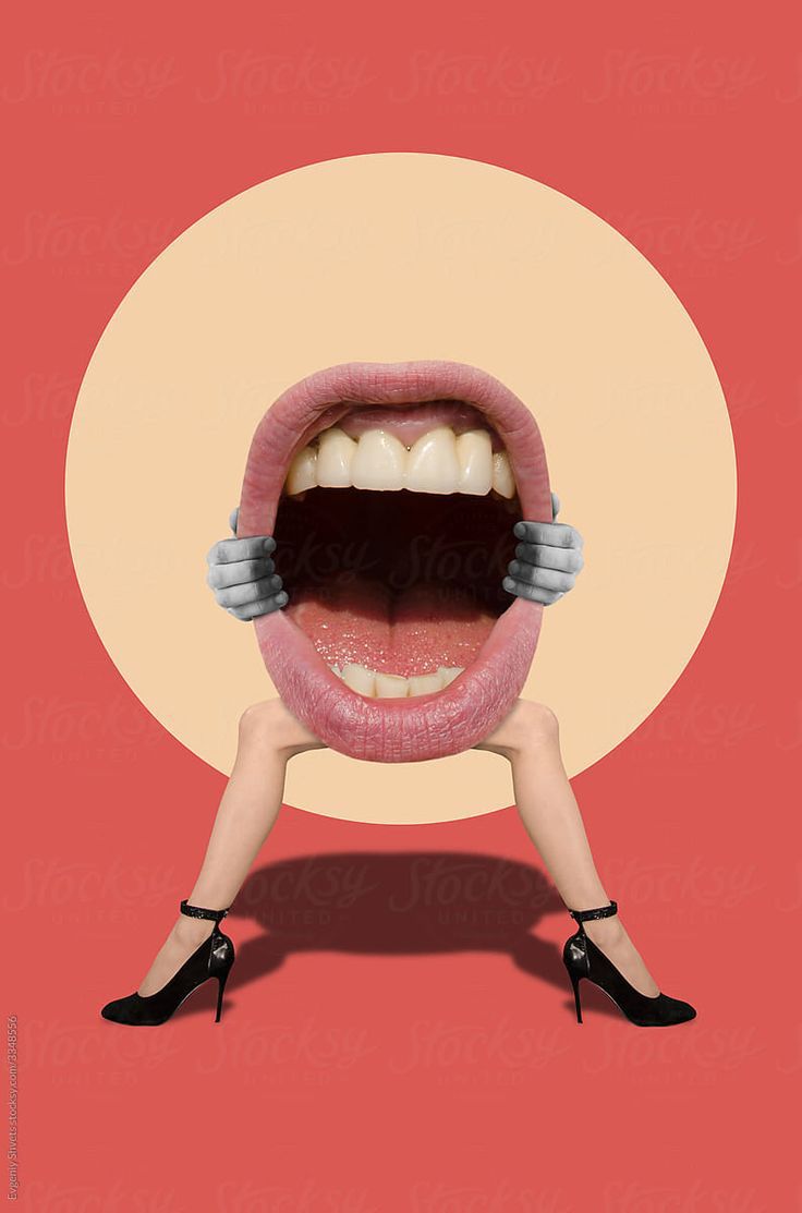 Giant Mouth Holding Hands