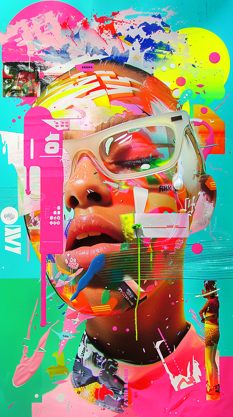 Colorful Graffiti Portrait