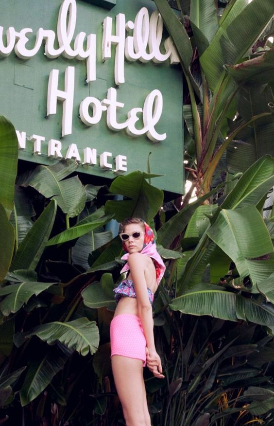 Tropical Hotel Entrance