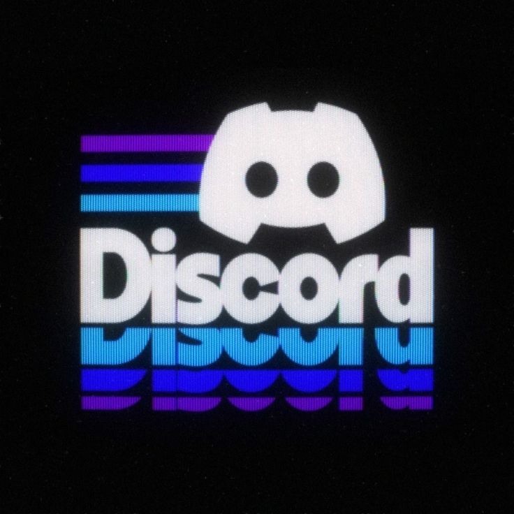 Discord Logo Retro Style