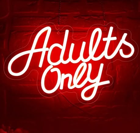 Adults Only Neon Sign