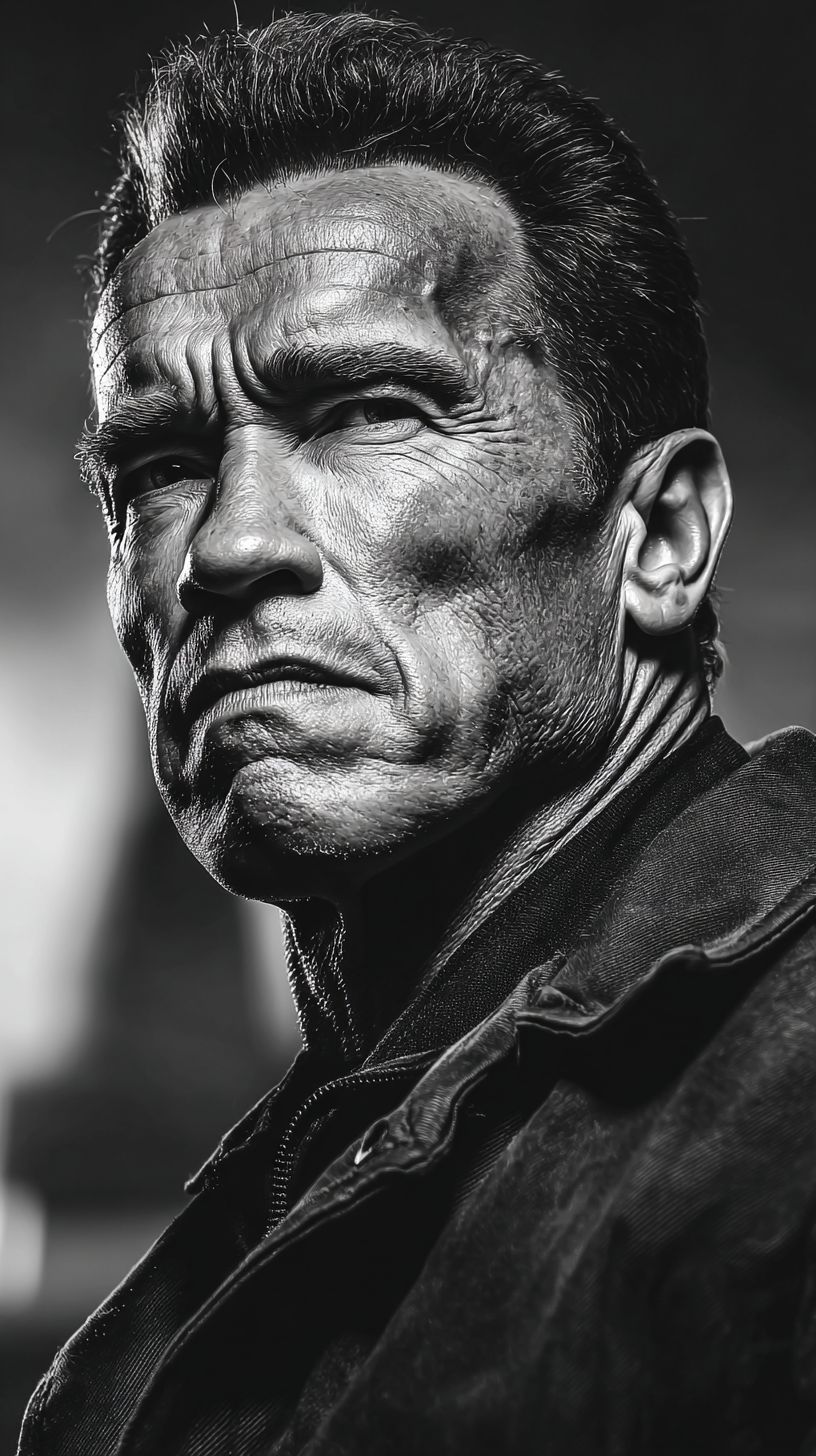 Close-up of a rugged face