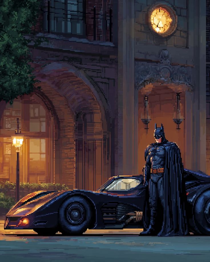Batman and Batmobile