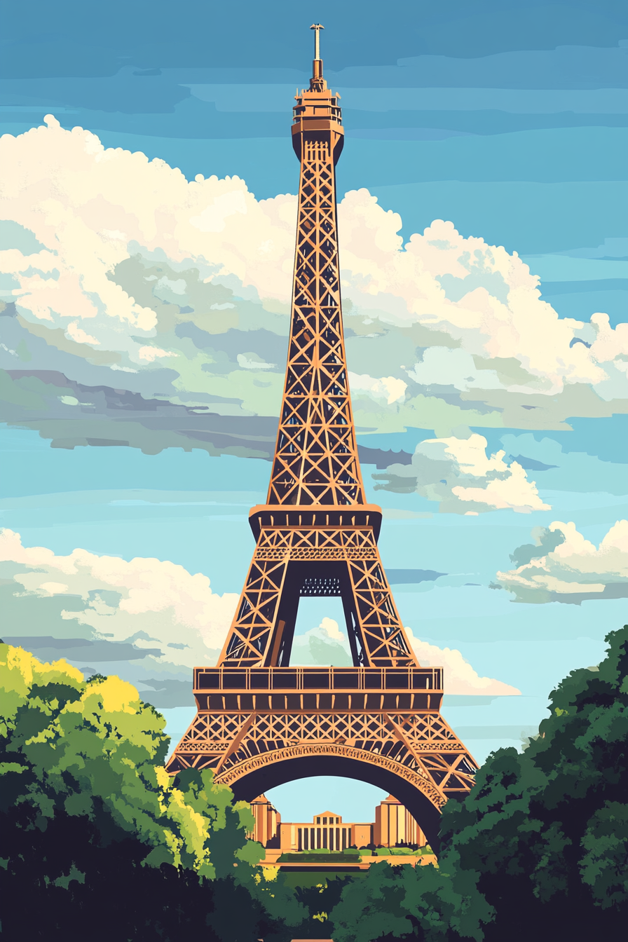 Eiffel Tower Painting
