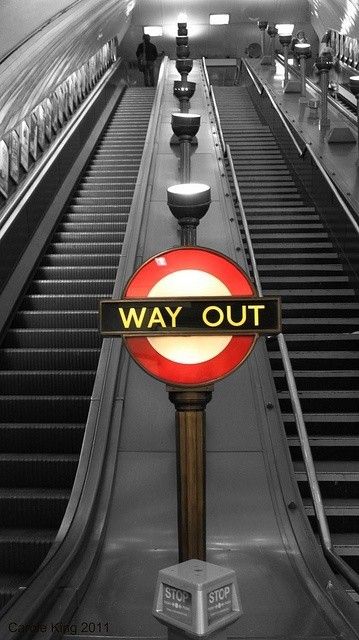 London Underground Way Out Sign