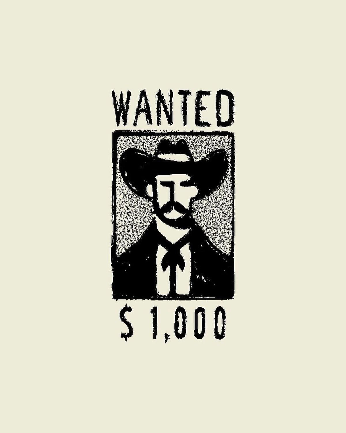 Wanted Poster Cowboy