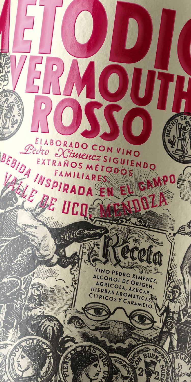 Rosso Wine Bottle Label