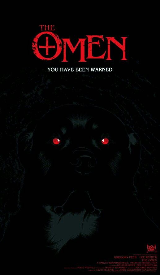 Dark Dog with Glowing Eyes