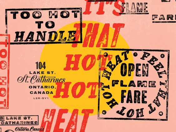 Hot Heat Flambe Sign