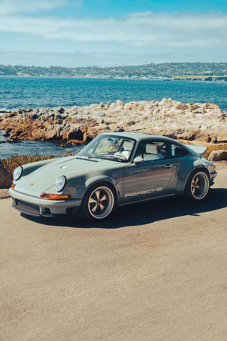 Vintage Porsche by the Sea