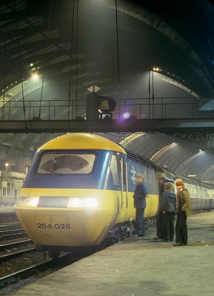 Modern Train at Night
