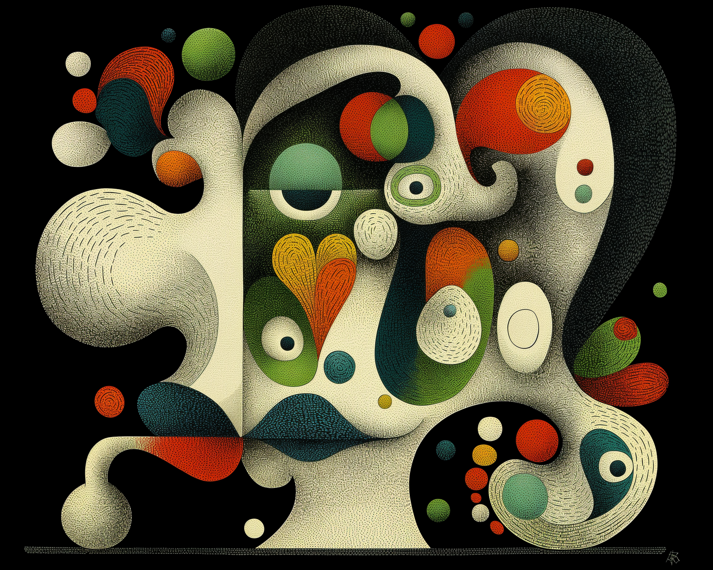 Abstract Surreal Face