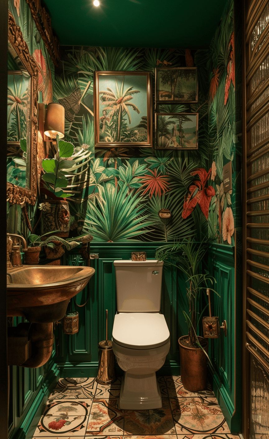 Tropical Bathroom Oasis