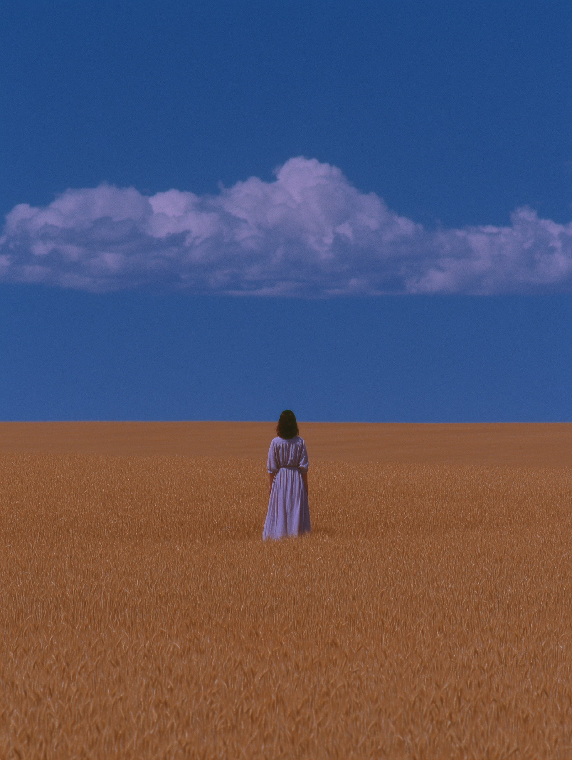 Woman in Wheat Field