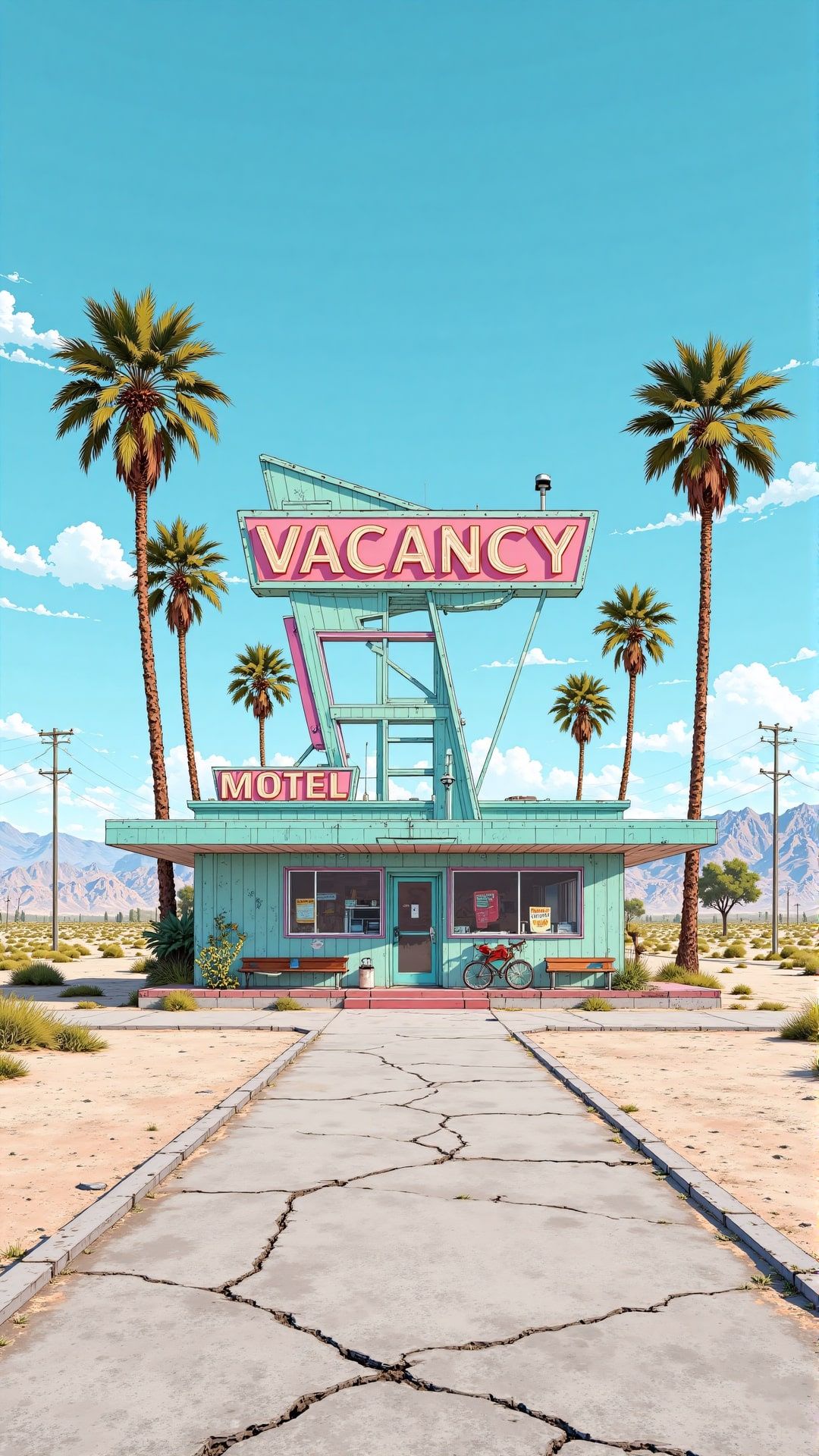 Vacancy Motel Desert Oasis