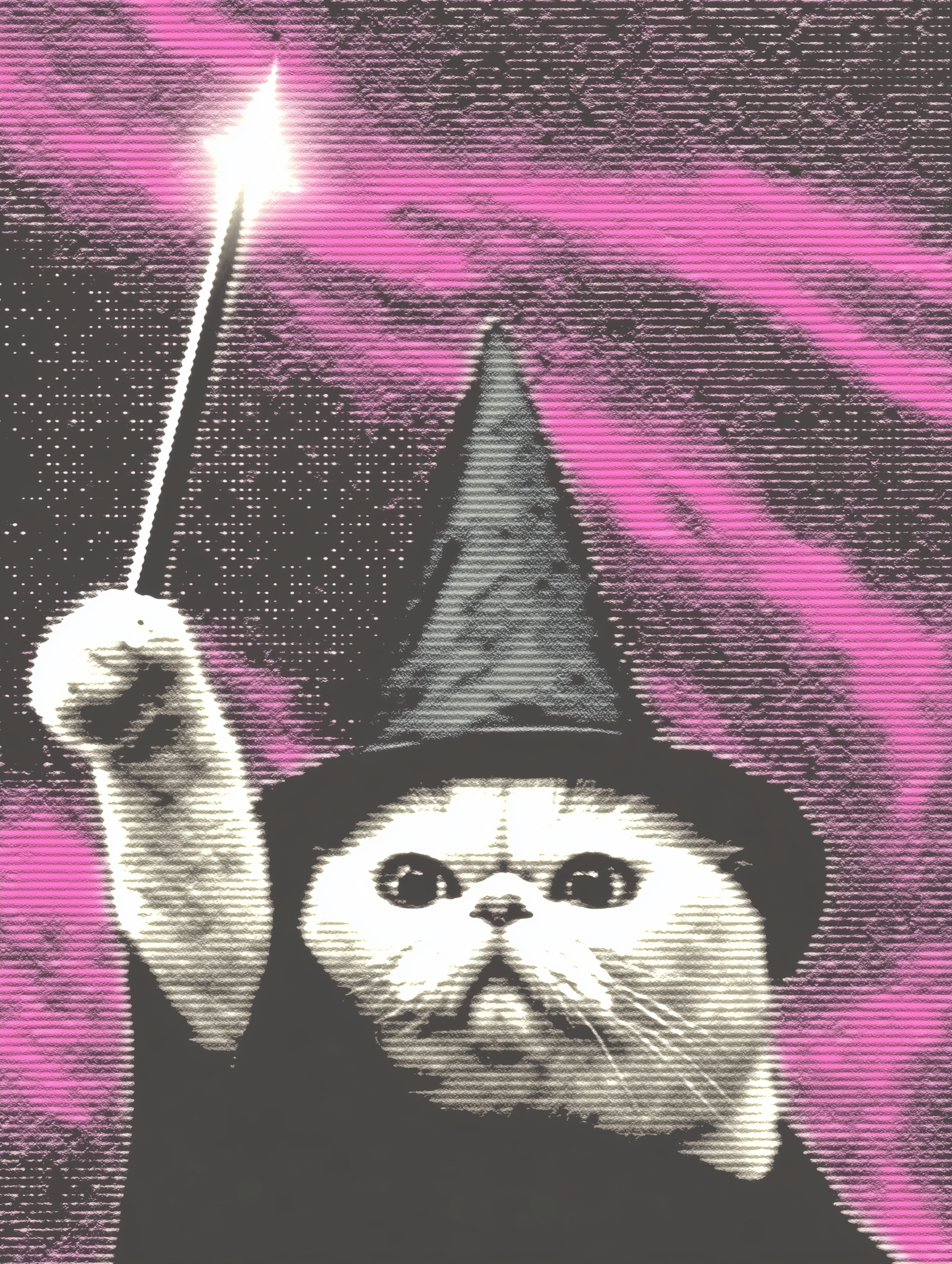 Witch Cat Casting Spell