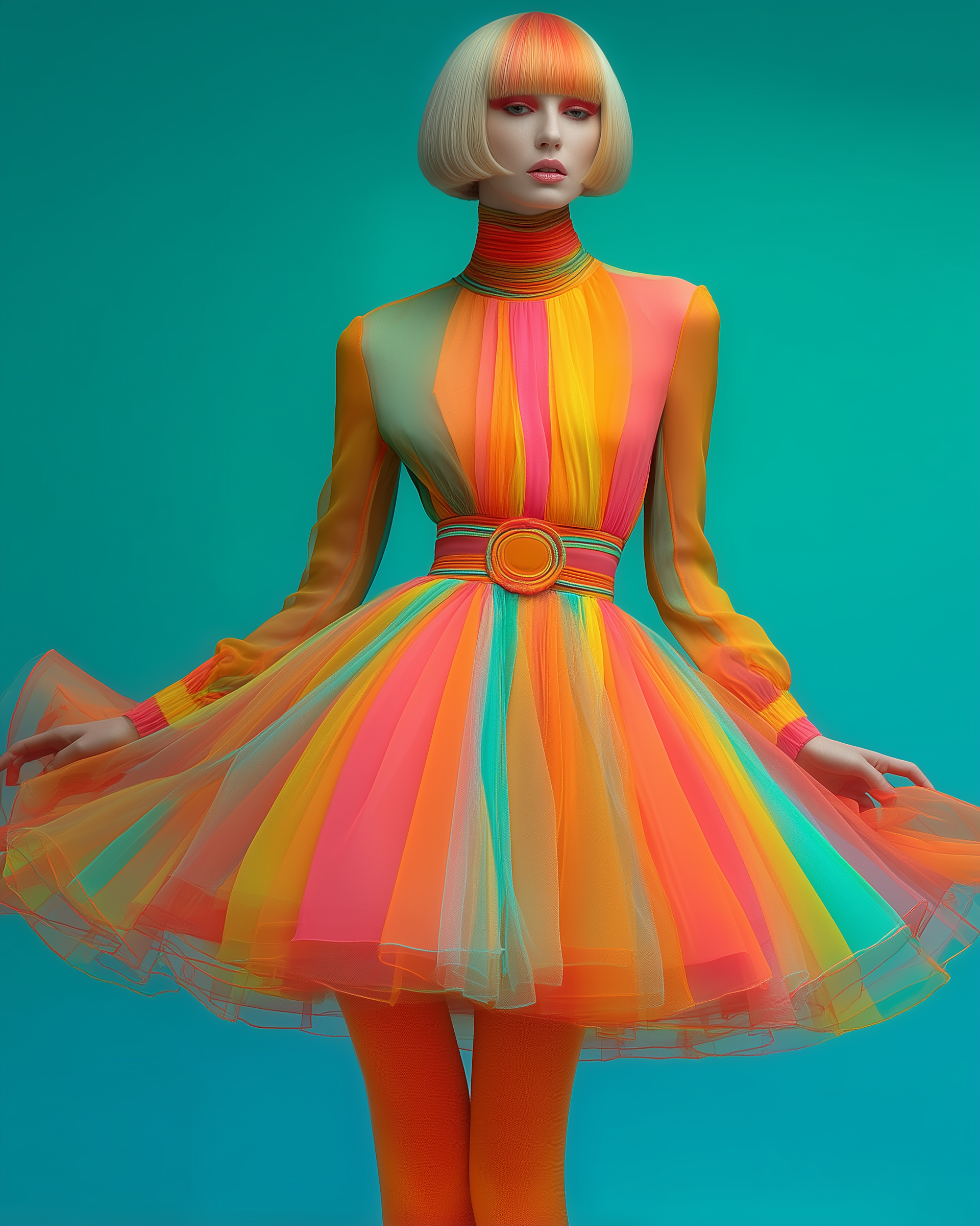 Colorful Futuristic Dress