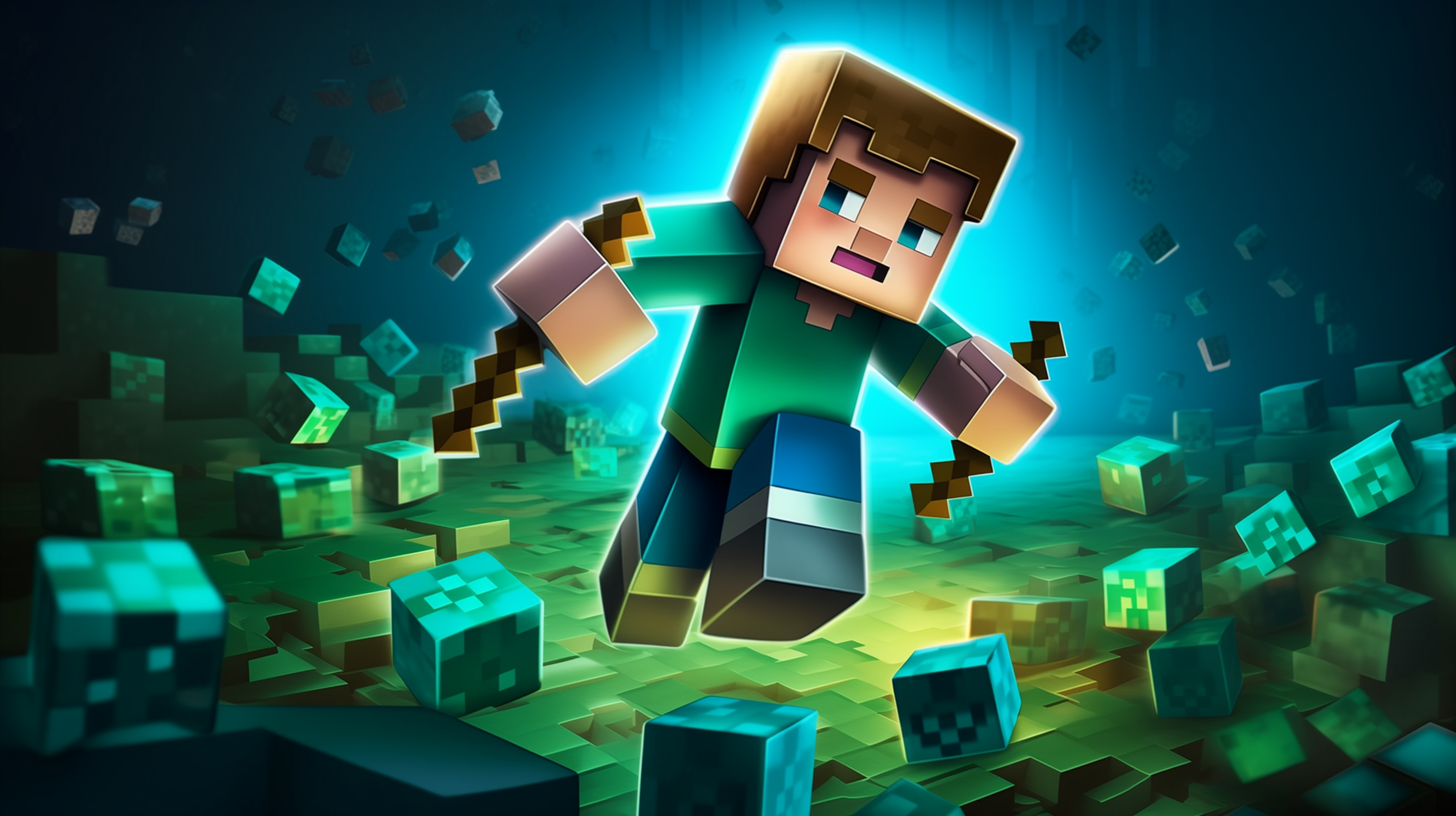 Minecraft Character in Action