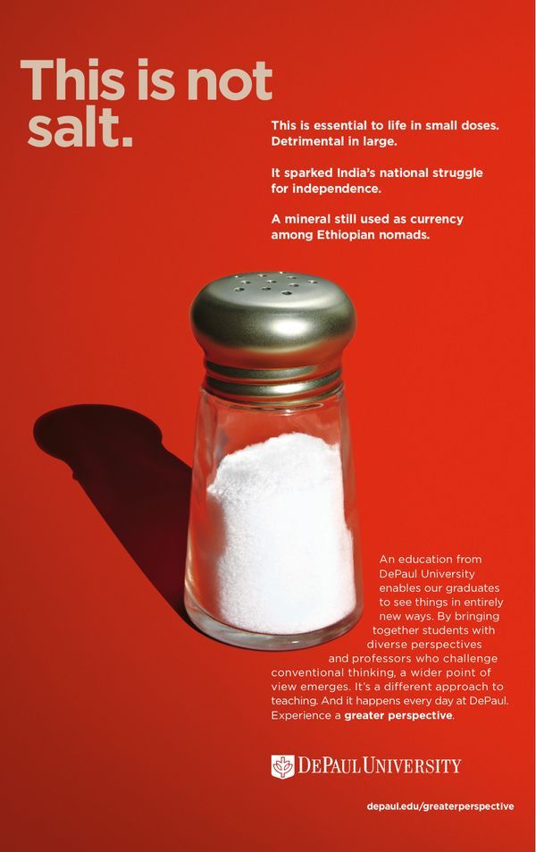 Salt Shaker on Red Background