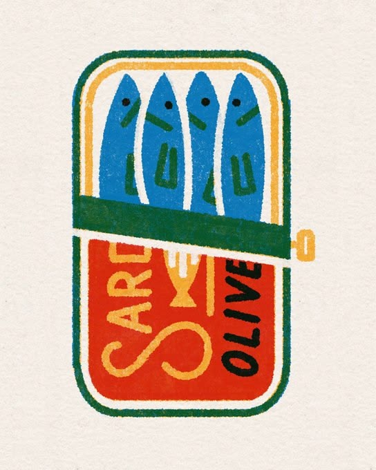 Sardine Can Illustration