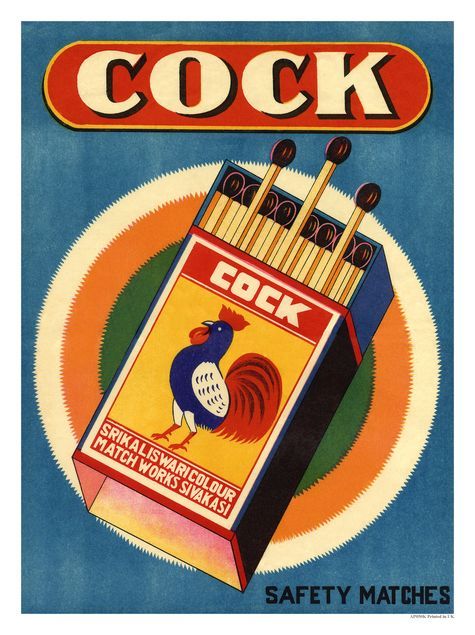 Cock Matchbox Poster