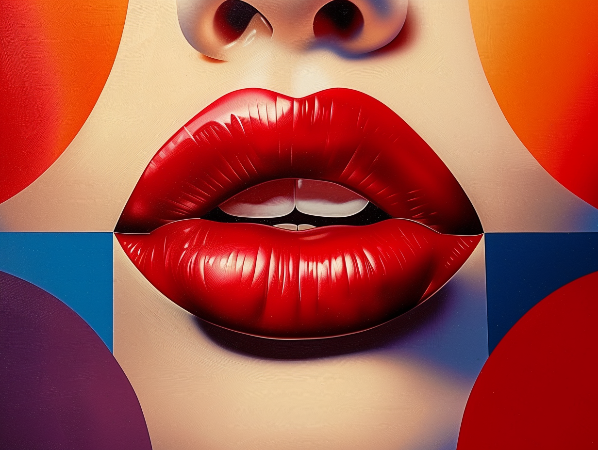 Bold Red Lips