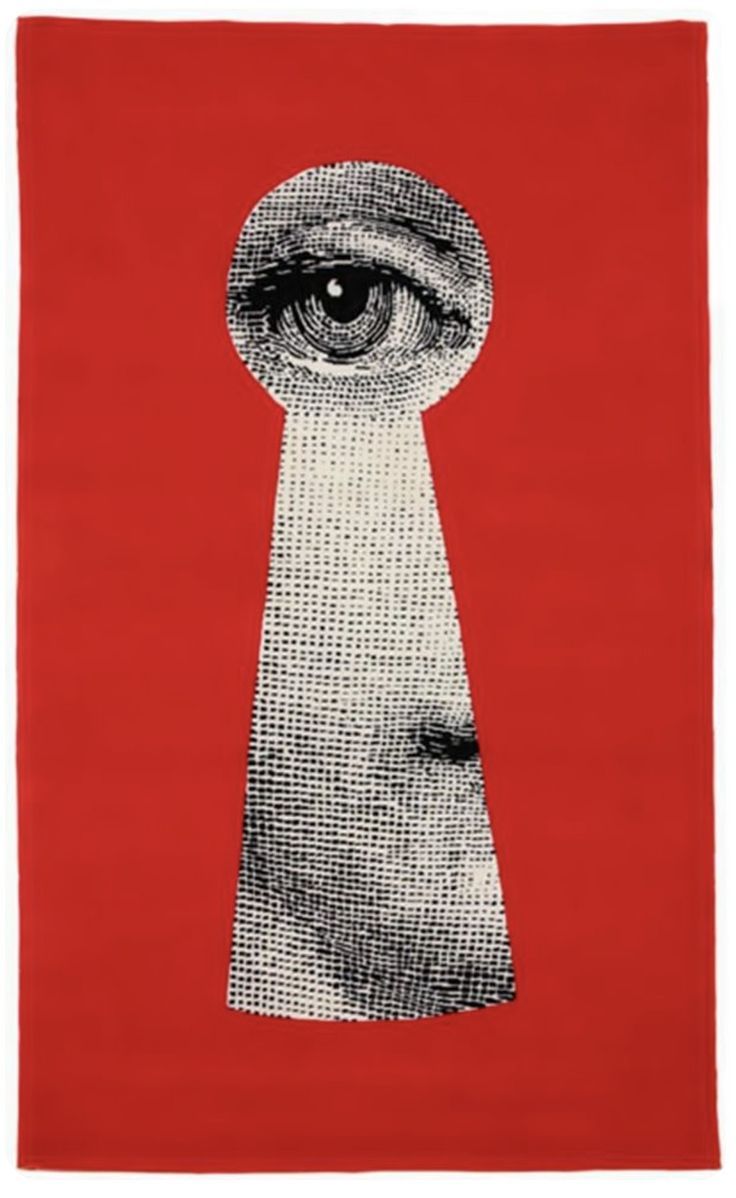 Eye Peeking Through Keyhole