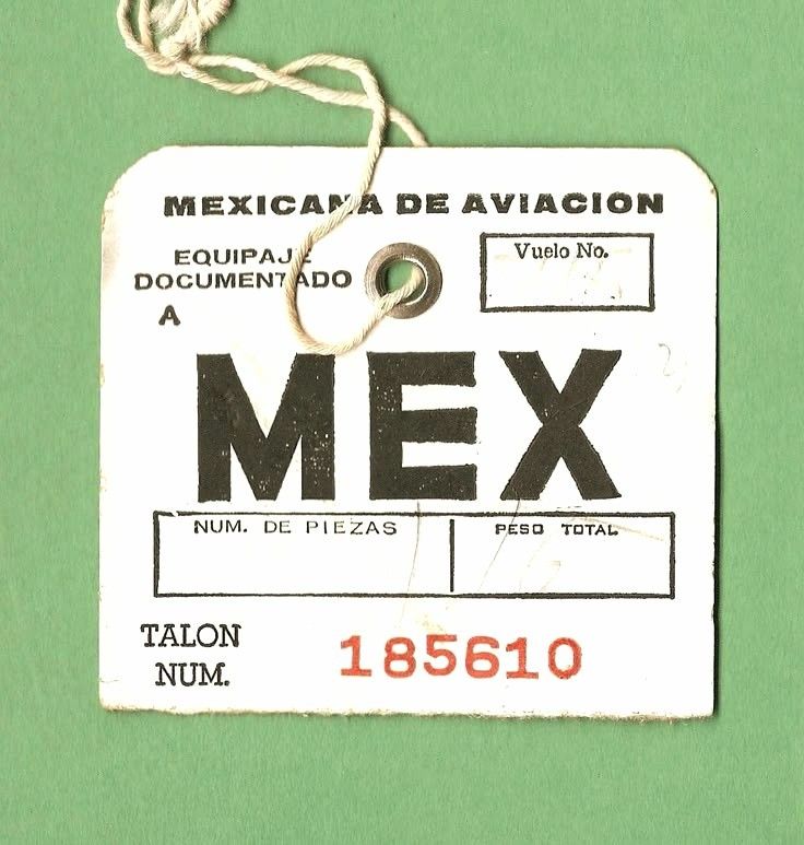 Mexicana de Aviacion Luggage Tag