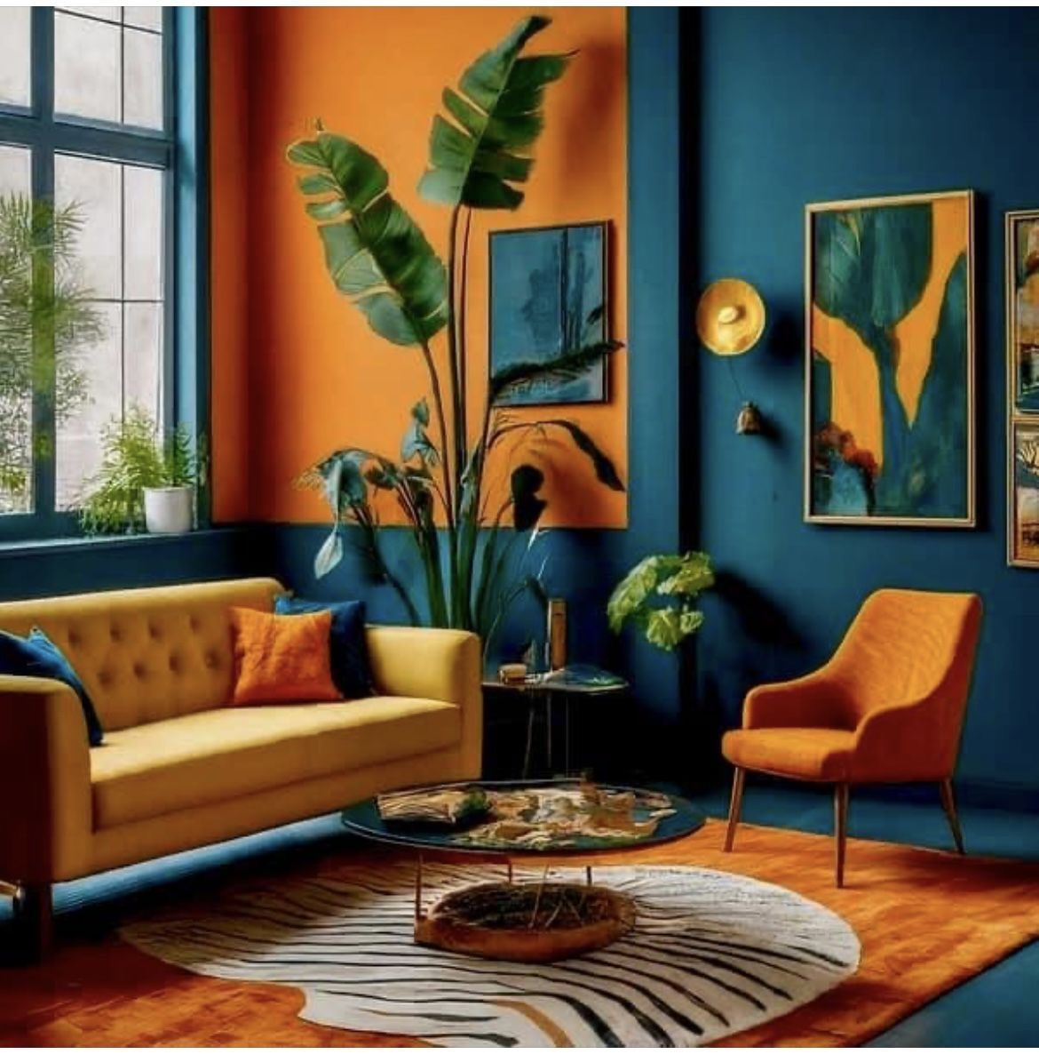 Vibrant Modern Living Room