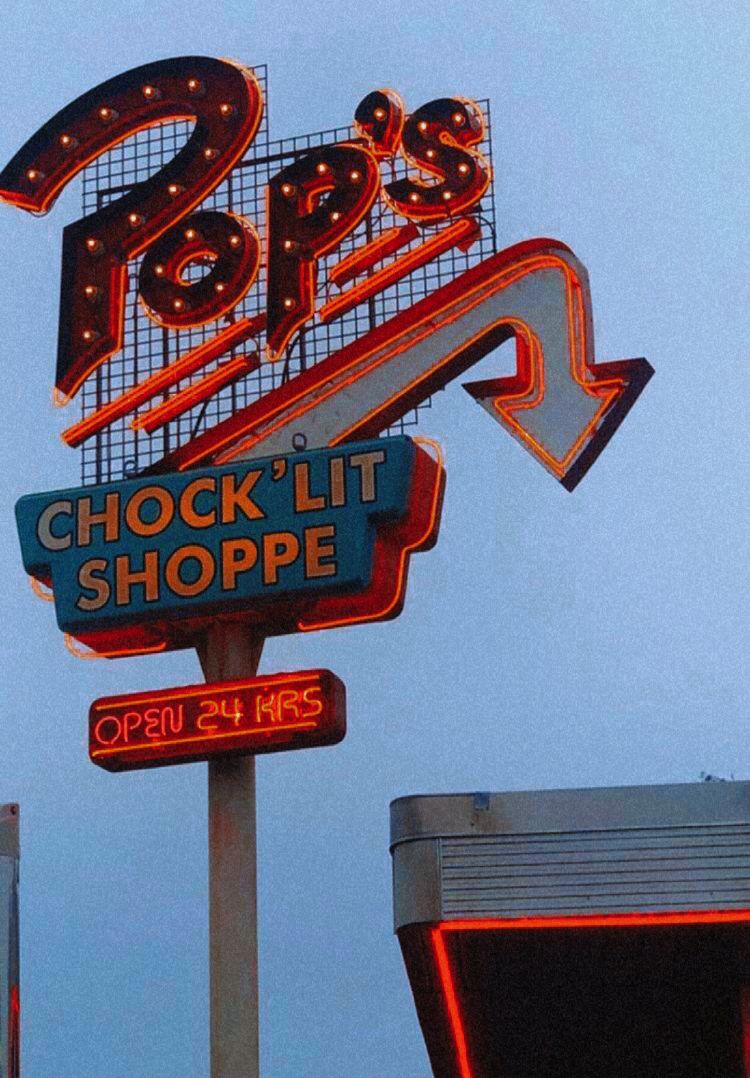 Neon Sign for Pop's Chock'lit Shoppe