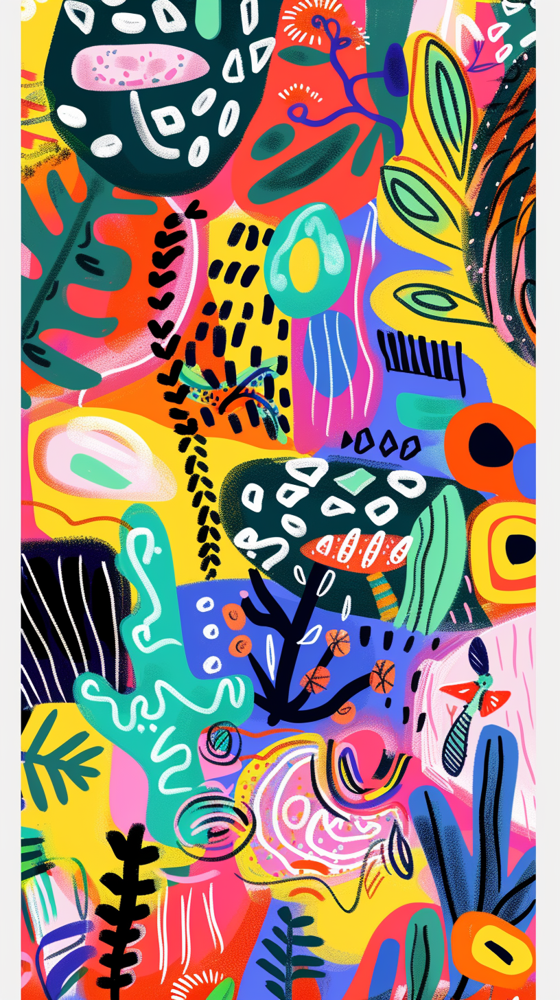 Abstract Vibrant Jungle