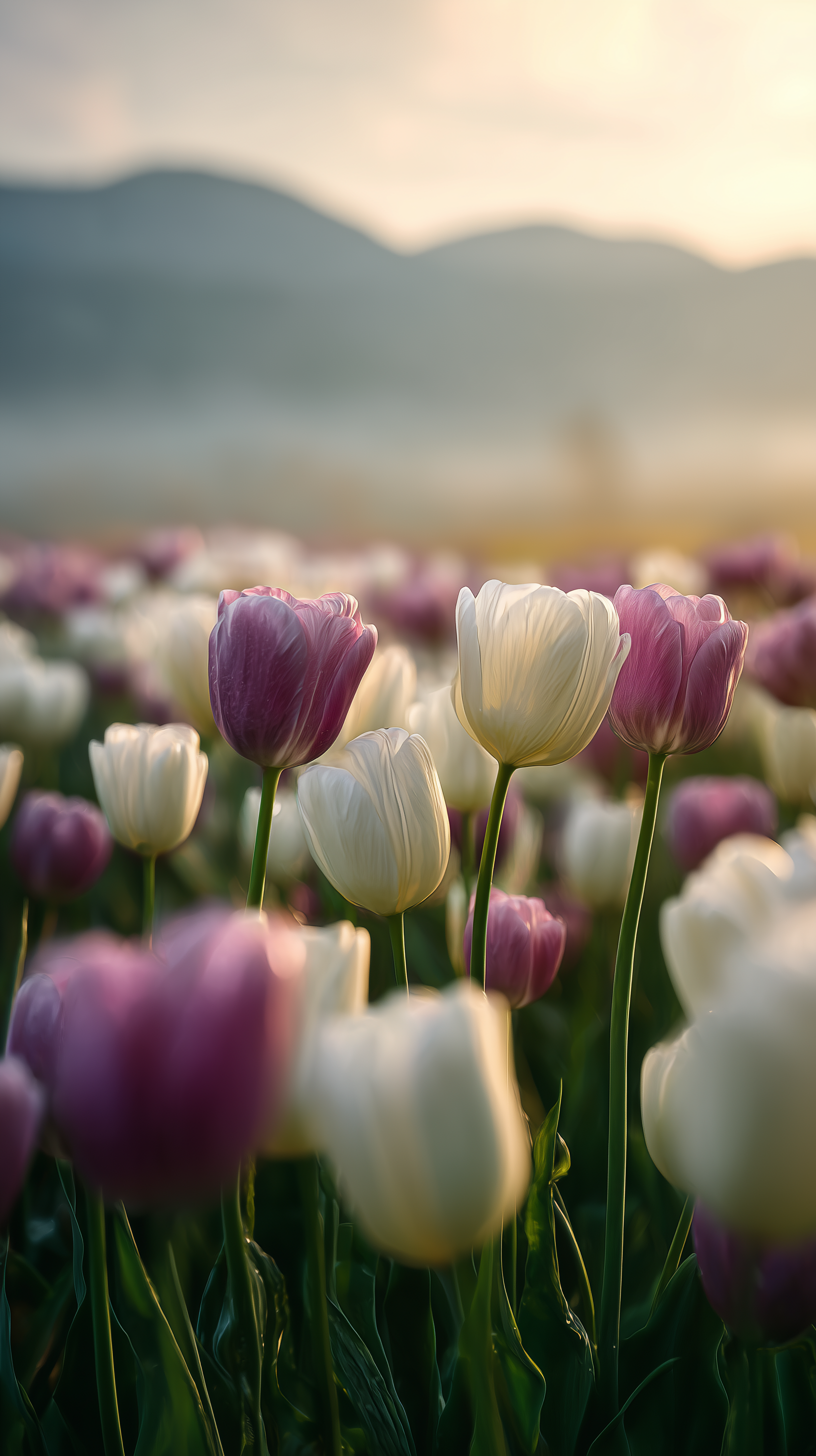 Tulip Field at Dawn