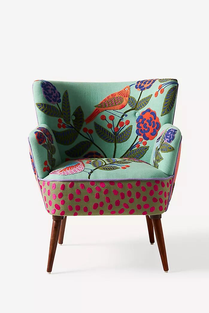 Colorful Floral Chair