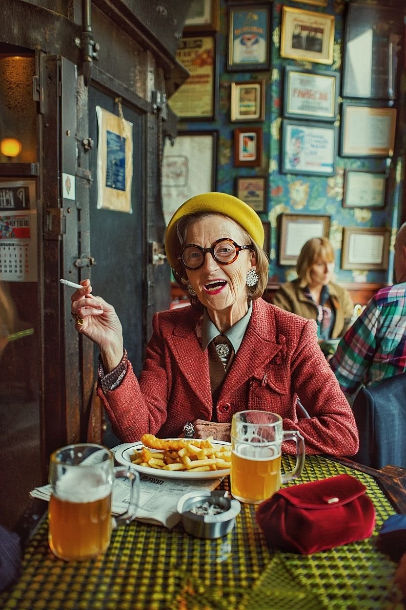 Vintage diner queen
