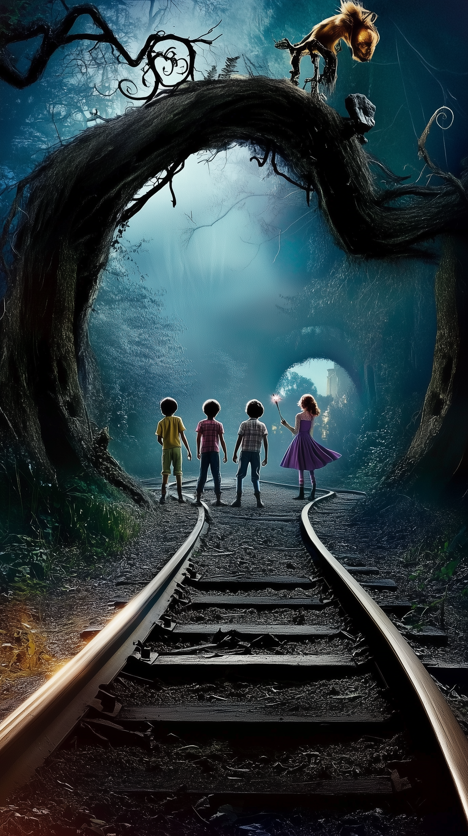 Children on Rail Tracks