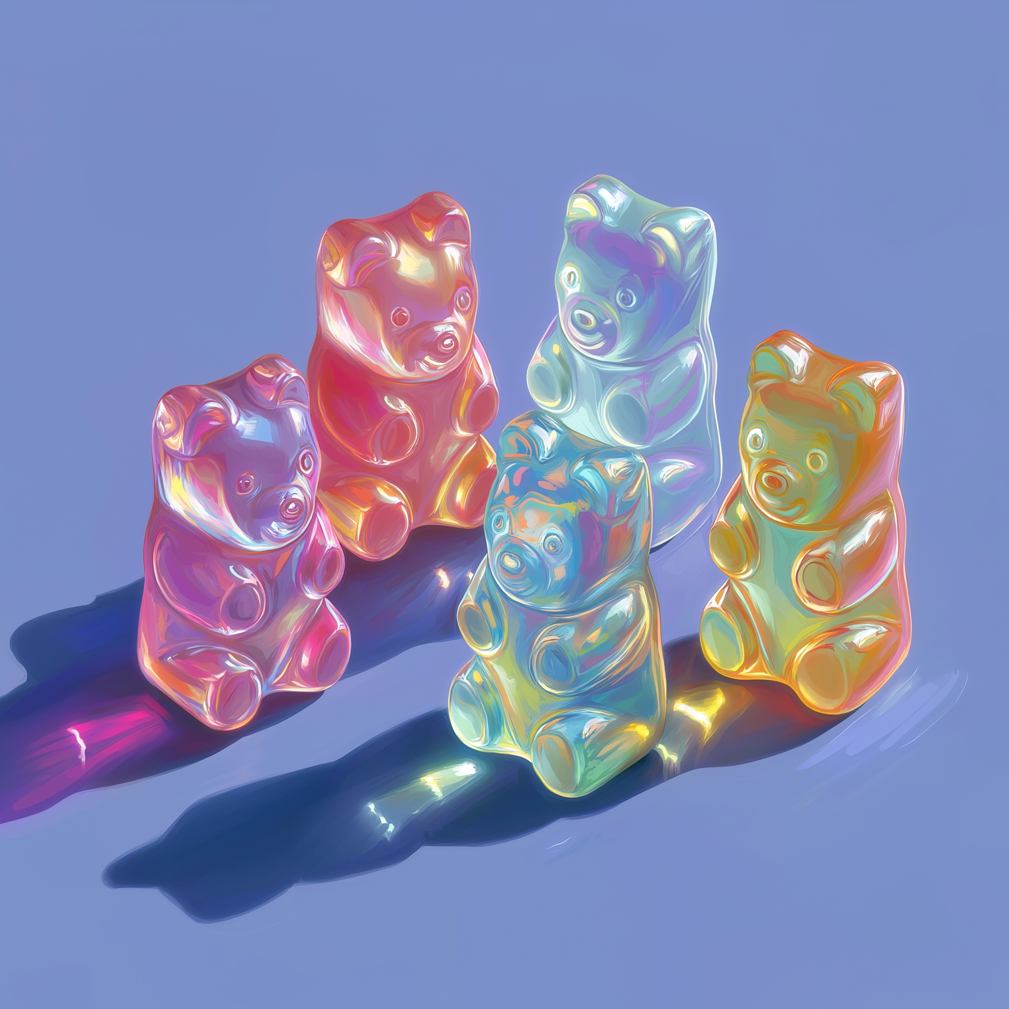 Colorful Gummy Bears
