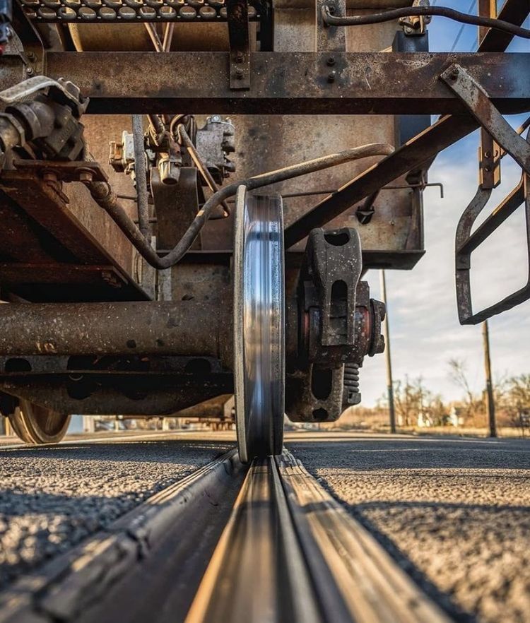 Train Wheels on Tracks