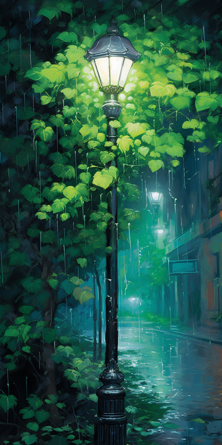 Rain-soaked Alleyway